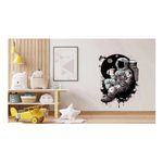 Casa si Gradina - Decoratiuni - Stickere decorative - Sticker decorativ, Astronaut, Alb, 83 cm, 1266STK-4 - Infinity.ro