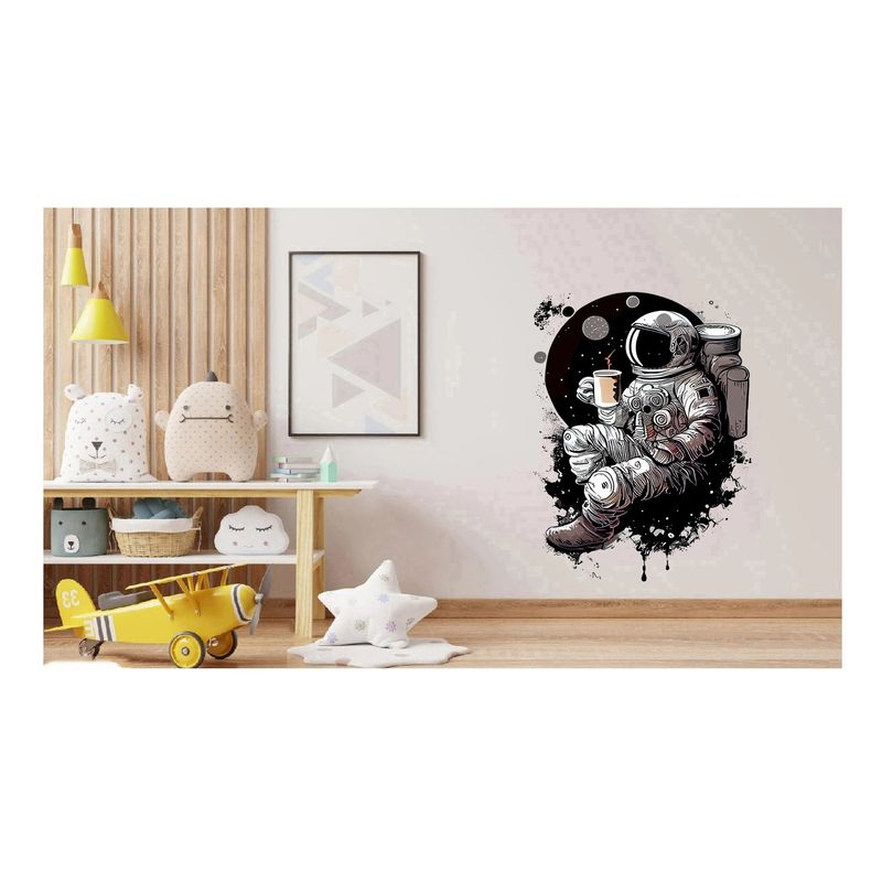 Casa si Gradina - Decoratiuni - Stickere decorative - Sticker decorativ, Astronaut, Alb, 83 cm, 1266STK-4 - Infinity.ro