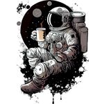Casa si Gradina - Decoratiuni - Stickere decorative - Sticker decorativ, Astronaut, Alb, 83 cm, 1266STK-4 - Infinity.ro