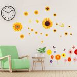 Casa si Gradina - Decoratiuni - Stickere decorative - Sticker decorativ cu Flori colorate, 90 cm, 1130STK - Infinity.ro