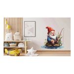 Casa si Gradina - Decoratiuni - Stickere decorative - Sticker decorativ, Gnom Fericit, Multicolor, 65 cm, 1247STK-1 - Infinity.ro