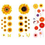 Casa si Gradina - Decoratiuni - Stickere decorative - Sticker decorativ cu Flori colorate, 90 cm, 1130STK - Infinity.ro