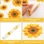 Casa si Gradina - Decoratiuni - Stickere decorative - Sticker decorativ cu Flori colorate, 90 cm, 1130STK - Infinity.ro