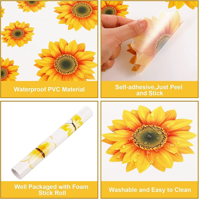 Casa si Gradina - Decoratiuni - Stickere decorative - Sticker decorativ cu Flori colorate, 90 cm, 1130STK - Infinity.ro