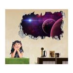 Casa si Gradina - Decoratiuni - Stickere decorative - Sticker decorativ, gaura in perete 3D,  Planeta, 85 cm, 1035STK - Infinity.ro