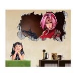 Casa si Gradina - Decoratiuni - Stickere decorative - Sticker decorativ, gaura in perete 3D,  Naruto, 85 cm, 1029STK-1 - Infinity.ro