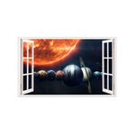Casa si Gradina - Decoratiuni - Stickere decorative - Sticker decorativ, fereastra 3D,  Planeta, 85 cm, 1037STK - Infinity.ro