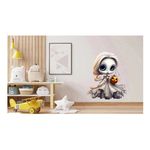 Casa si Gradina - Decoratiuni - Stickere decorative - Sticker decorativ, Halloween, Waterproof, Alb, 64 cm, 1306STK-14 - Infinity.ro