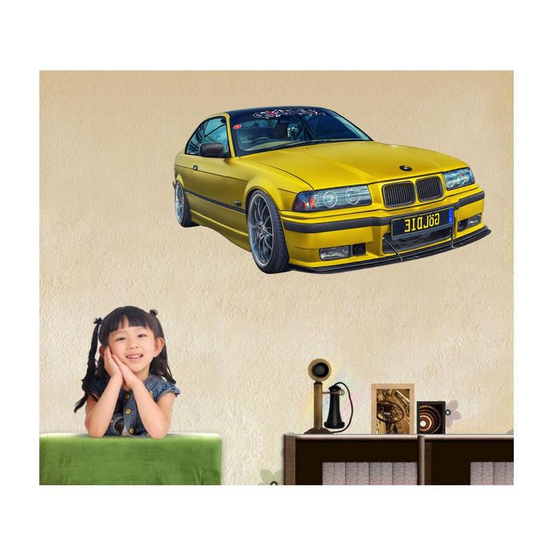 Casa si Gradina - Decoratiuni - Stickere decorative - Sticker decorativ masina,  3D, 80 cm, 1010STK-3 - Infinity.ro