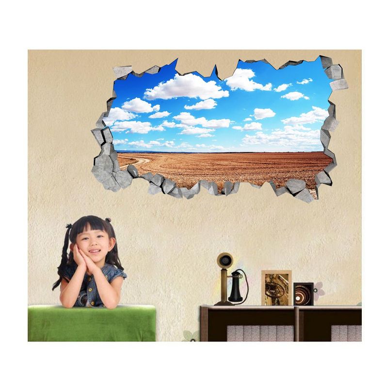 Casa si Gradina - Decoratiuni - Stickere decorative - Sticker decorativ, gaura in perete 3D,  Nor, 85 cm, 186STK-1 - Infinity.ro
