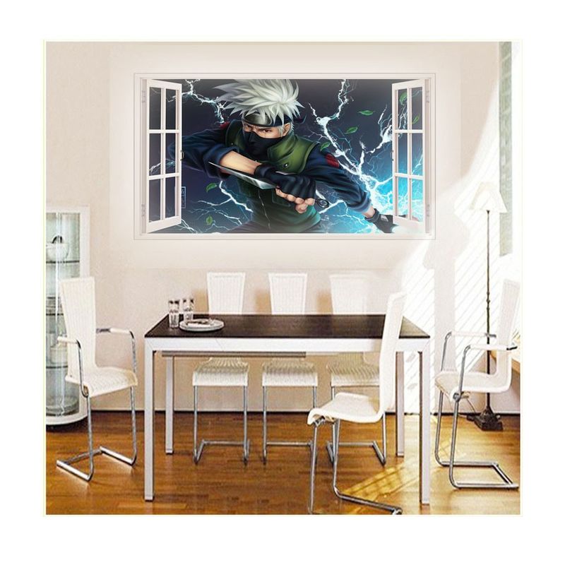 Casa si Gradina - Decoratiuni - Stickere decorative - Sticker decorativ, Fereastra 3D, Anime, 85 cm, 1002STK - Infinity.ro