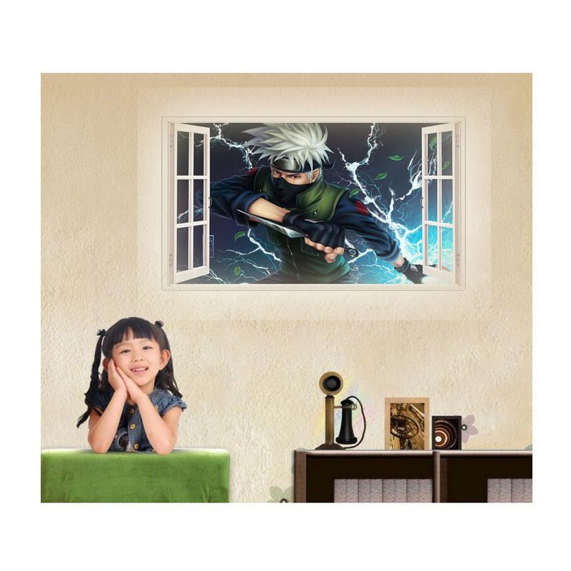 Casa si Gradina - Decoratiuni - Stickere decorative - Sticker decorativ, Fereastra 3D, Anime, 85 cm, 1002STK - Infinity.ro