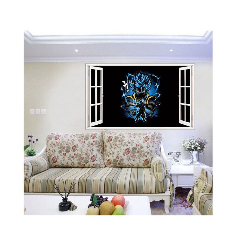 Casa si Gradina - Decoratiuni - Stickere decorative - Sticker decorativ, fereastra 3D,  Dragon Ball, 85 cm, 1027STK - Infinity.ro