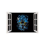 Casa si Gradina - Decoratiuni - Stickere decorative - Sticker decorativ, fereastra 3D,  Dragon Ball, 85 cm, 1027STK - Infinity.ro