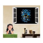 Casa si Gradina - Decoratiuni - Stickere decorative - Sticker decorativ, fereastra 3D,  Dragon Ball, 85 cm, 1027STK - Infinity.ro