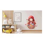 Casa si Gradina - Decoratiuni - Stickere decorative - Sticker decorativ, Scufita Rosie, Rosu, 73 cm, 1298STK-4 - Infinity.ro