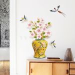 Casa si Gradina - Decoratiuni - Stickere decorative - Sticker decorativ, Vaza cu flori, 74 cm, 813STK - Infinity.ro