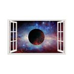 Casa si Gradina - Decoratiuni - Stickere decorative - Sticker decorativ, fereastra 3D,  Planeta, 85 cm, 1043STK - Infinity.ro