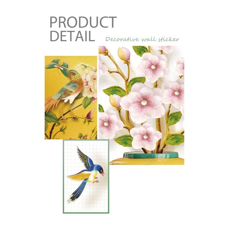 Casa si Gradina - Decoratiuni - Stickere decorative - Sticker decorativ, Vaza cu flori, 74 cm, 813STK - Infinity.ro