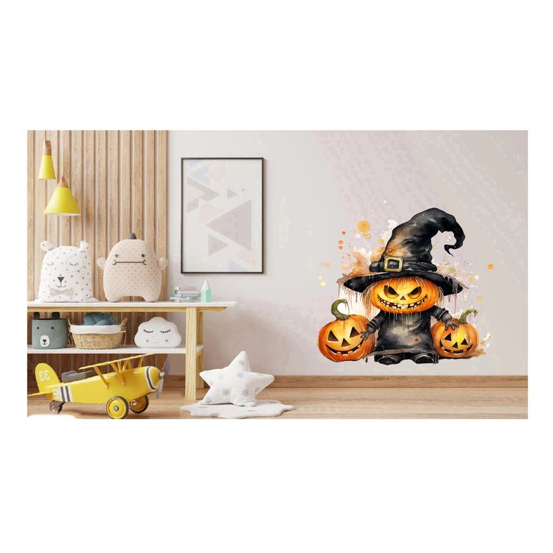 Casa si Gradina - Decoratiuni - Stickere decorative - Sticker decorativ, Halloween, Waterproof, Negru, 60 cm, 1306STK-15 - Infinity.ro