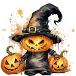 Casa si Gradina - Decoratiuni - Stickere decorative - Sticker decorativ, Halloween, Waterproof, Negru, 60 cm, 1306STK-15 - Infinity.ro