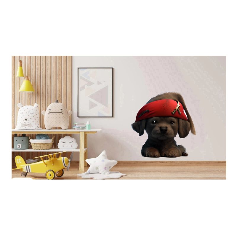 Casa si Gradina - Decoratiuni - Stickere decorative - Sticker decorativ, Caine Pirat, Maro, 60 cm, 1226STK - Infinity.ro