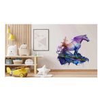 Casa si Gradina - Decoratiuni - Stickere decorative - Sticker decorativ, Cal, Multicolor, 60 cm, 1259STK-3 - Infinity.ro