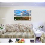 Casa si Gradina - Decoratiuni - Stickere decorative - Sticker decorativ, Fereastra 3D, Nori, 85 cm, 623STK - Infinity.ro