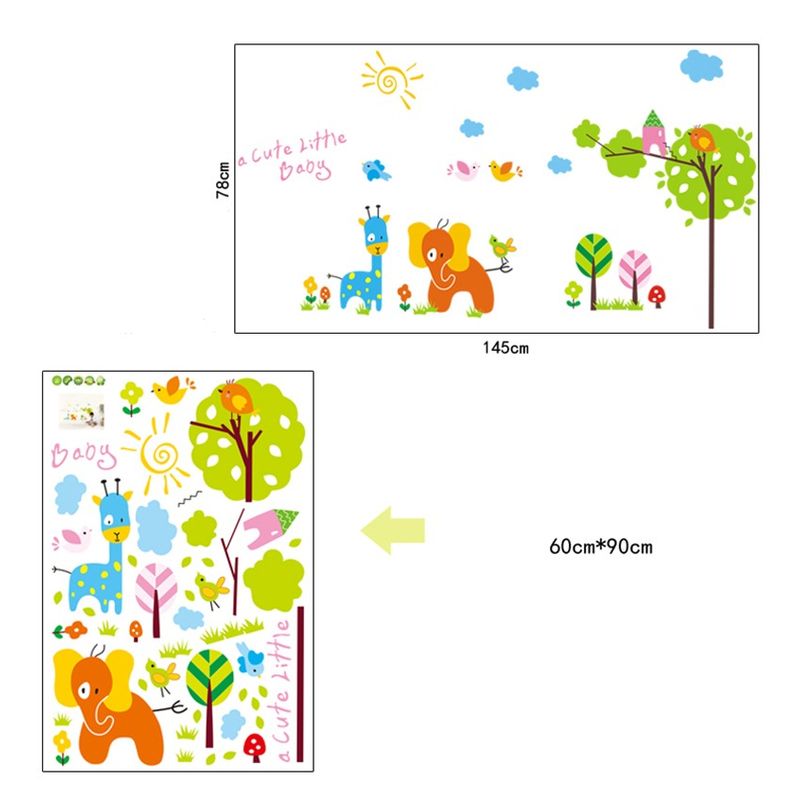 Casa si Gradina - Decoratiuni - Stickere decorative - Sticker decorativ, Animale, 145 cm, 738STK - Infinity.ro