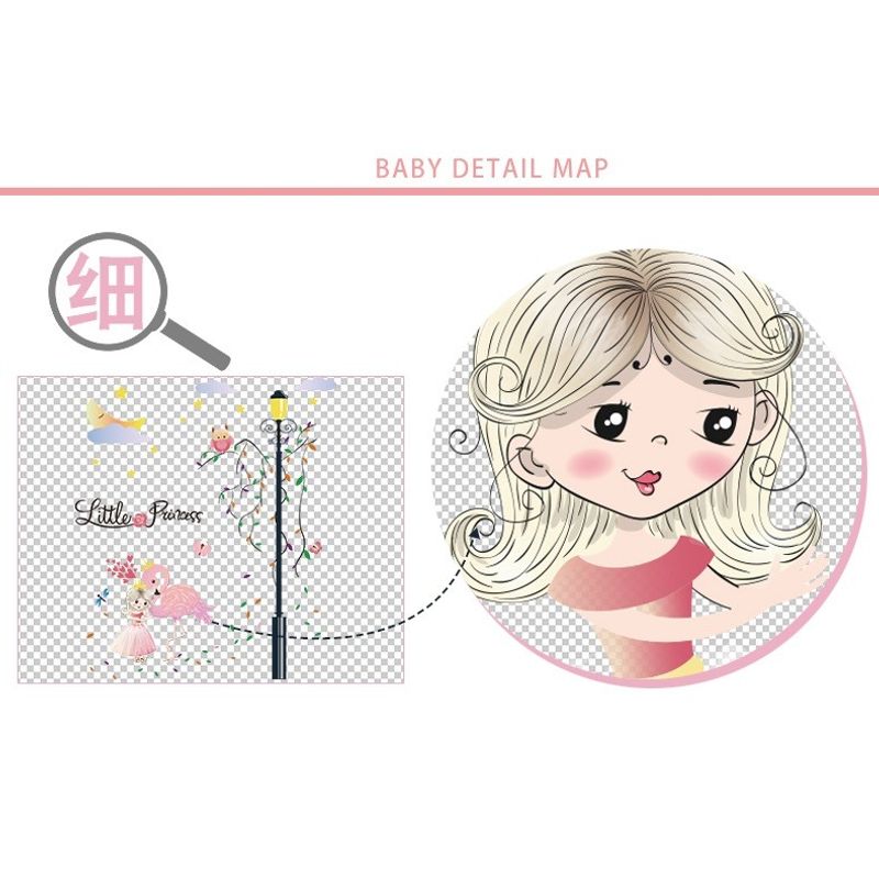 Casa si Gradina - Decoratiuni - Stickere decorative - Sticker decorativ, Little Princess, 115 cm, 792STK - Infinity.ro