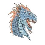 Casa si Gradina - Decoratiuni - Stickere decorative - Sticker decorativ, Dragon, 70 cm, 1073STK - Infinity.ro