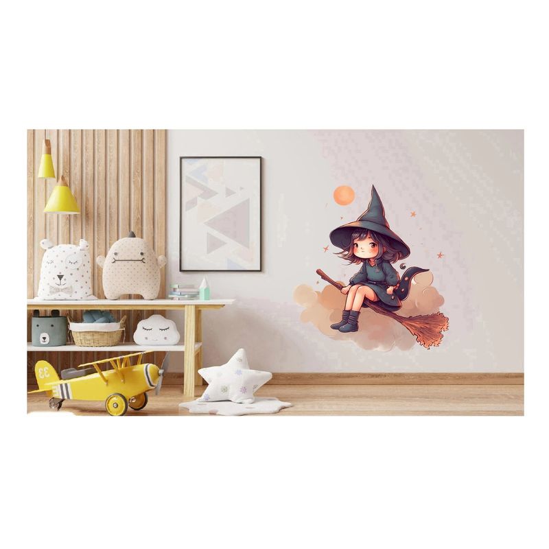 Casa si Gradina - Decoratiuni - Stickere decorative - Sticker decorativ, Mica Vrajitoare, Maro, 66 cm, 1263STK - Infinity.ro