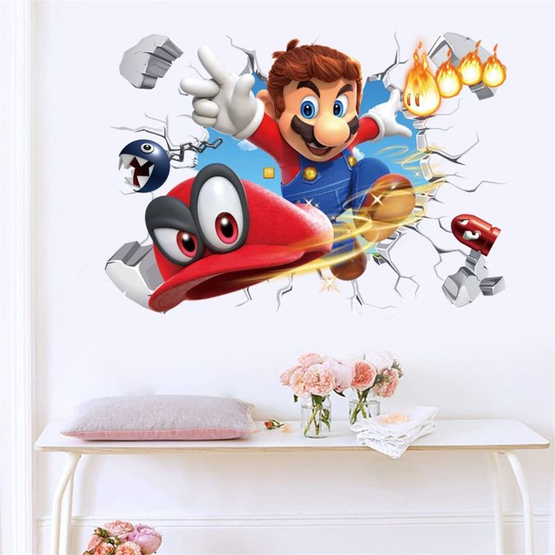 Casa si Gradina - Decoratiuni - Stickere decorative - Sticker decorativ cu Mario, 70 cm, 1105STK - Infinity.ro