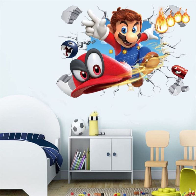 Casa si Gradina - Decoratiuni - Stickere decorative - Sticker decorativ cu Mario, 70 cm, 1105STK - Infinity.ro