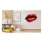 Casa si Gradina - Decoratiuni - Stickere decorative - Sticker decorativ, Buze, Rosu, 60 cm, 1302STK-5 - Infinity.ro