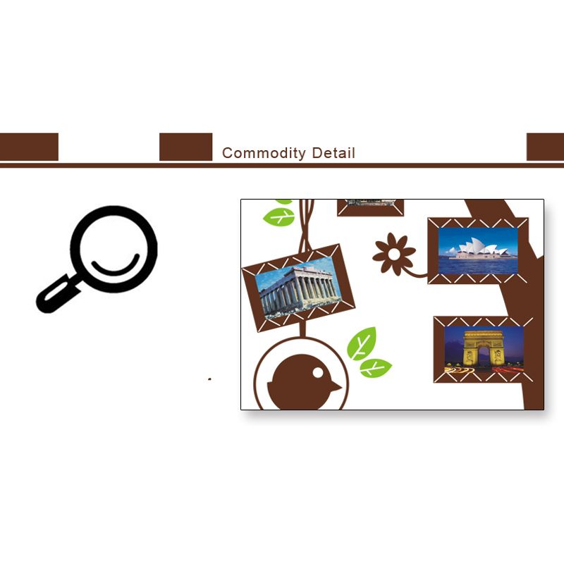 Casa si Gradina - Decoratiuni - Stickere decorative - Sticker decorativ, pom cu 11 rame foto 110 cm, 114STK - Infinity.ro