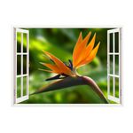 Casa si Gradina - Decoratiuni - Stickere decorative - Sticker decorativ, Fereastra 3D, Flori, 85 cm, 291STK - Infinity.ro