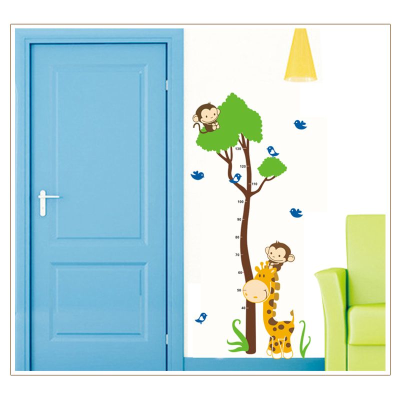 Casa si Gradina - Decoratiuni - Stickere decorative - Sticker decorativ, masuratoare cu animalute  150 cm, 112STK - Infinity.ro