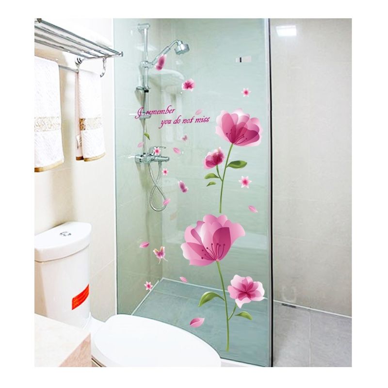 Casa si Gradina - Decoratiuni - Stickere decorative - Sticker decorativ, Flori mov, 176 cm, 733STK - Infinity.ro
