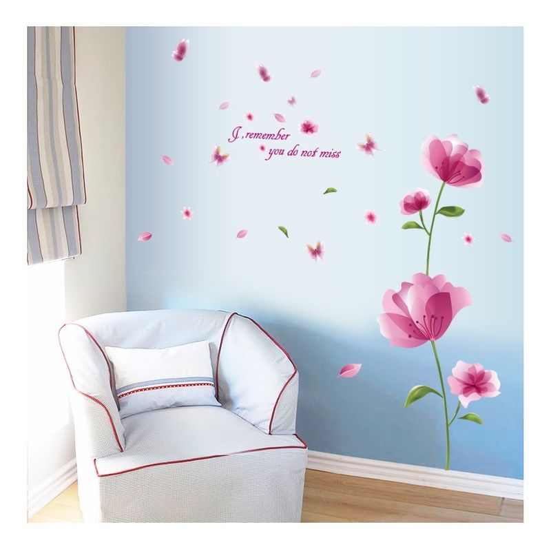 Casa si Gradina - Decoratiuni - Stickere decorative - Sticker decorativ, Flori mov, 176 cm, 733STK - Infinity.ro