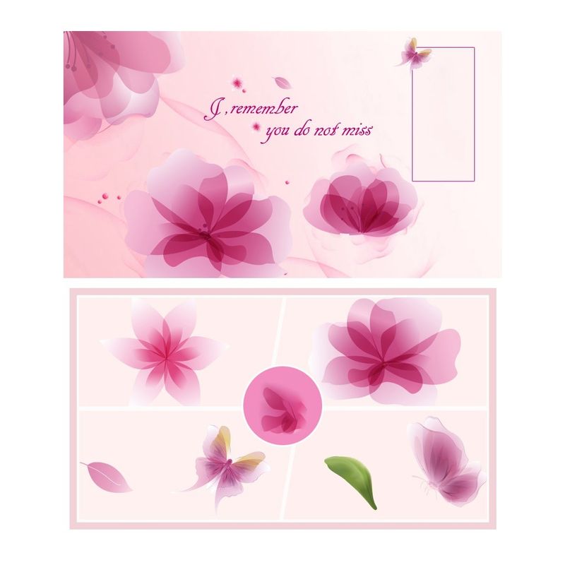 Casa si Gradina - Decoratiuni - Stickere decorative - Sticker decorativ, Flori mov, 176 cm, 733STK - Infinity.ro