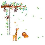 Casa si Gradina - Decoratiuni - Stickere decorative - Sticker decorativ, masuratoare cu  maimutele 180 cm, 69STK - Infinity.ro