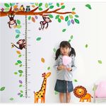 Casa si Gradina - Decoratiuni - Stickere decorative - Sticker decorativ, masuratoare cu  maimutele 180 cm, 69STK - Infinity.ro