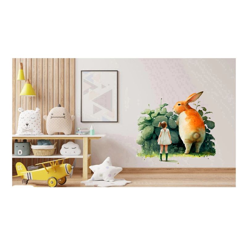 Casa si Gradina - Decoratiuni - Stickere decorative - Sticker decorativ, Fetita, Verde, 67 cm, 1283STK-2 - Infinity.ro