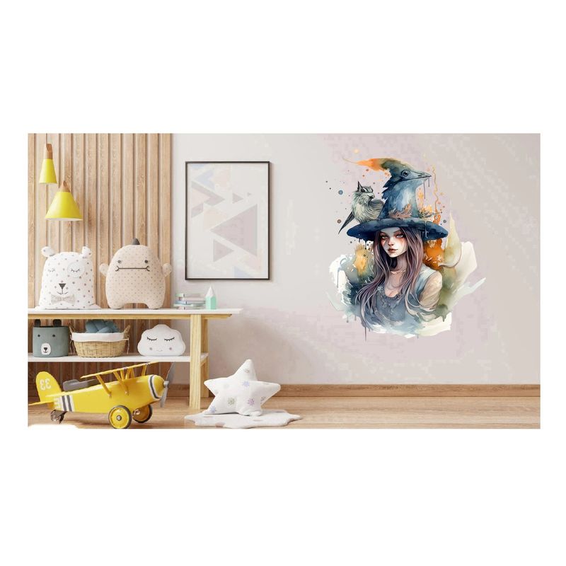 Casa si Gradina - Decoratiuni - Stickere decorative - Sticker decorativ, Vrajitoare, Turcoaz, 77 cm, 1285STK-4 - Infinity.ro