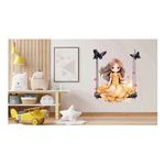 Casa si Gradina - Decoratiuni - Stickere decorative - Sticker decorativ, Mica Printesa, Portocaliu, 71 cm, 1292STK-5 - Infinity.ro