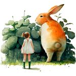 Casa si Gradina - Decoratiuni - Stickere decorative - Sticker decorativ, Fetita, Verde, 67 cm, 1283STK-2 - Infinity.ro