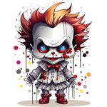 Casa si Gradina - Decoratiuni - Stickere decorative - Sticker decorativ, Horror, Waterproof, Alb, 80 cm, 1306STK-10 - Infinity.ro