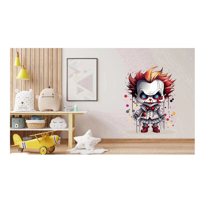 Casa si Gradina - Decoratiuni - Stickere decorative - Sticker decorativ, Horror, Waterproof, Alb, 80 cm, 1306STK-10 - Infinity.ro
