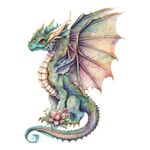 Casa si Gradina - Decoratiuni - Stickere decorative - Sticker decorativ, Dinozaur, Verde, 80 cm, 1207STK-9 - Infinity.ro